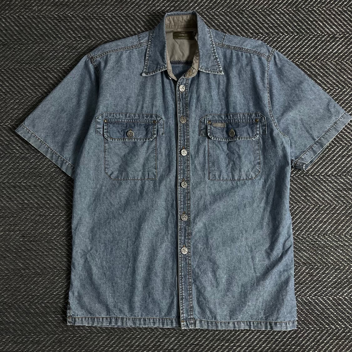 00s 캘빈클라인 아메카지 워싱 데님 셔츠y 3360 상품이미지2