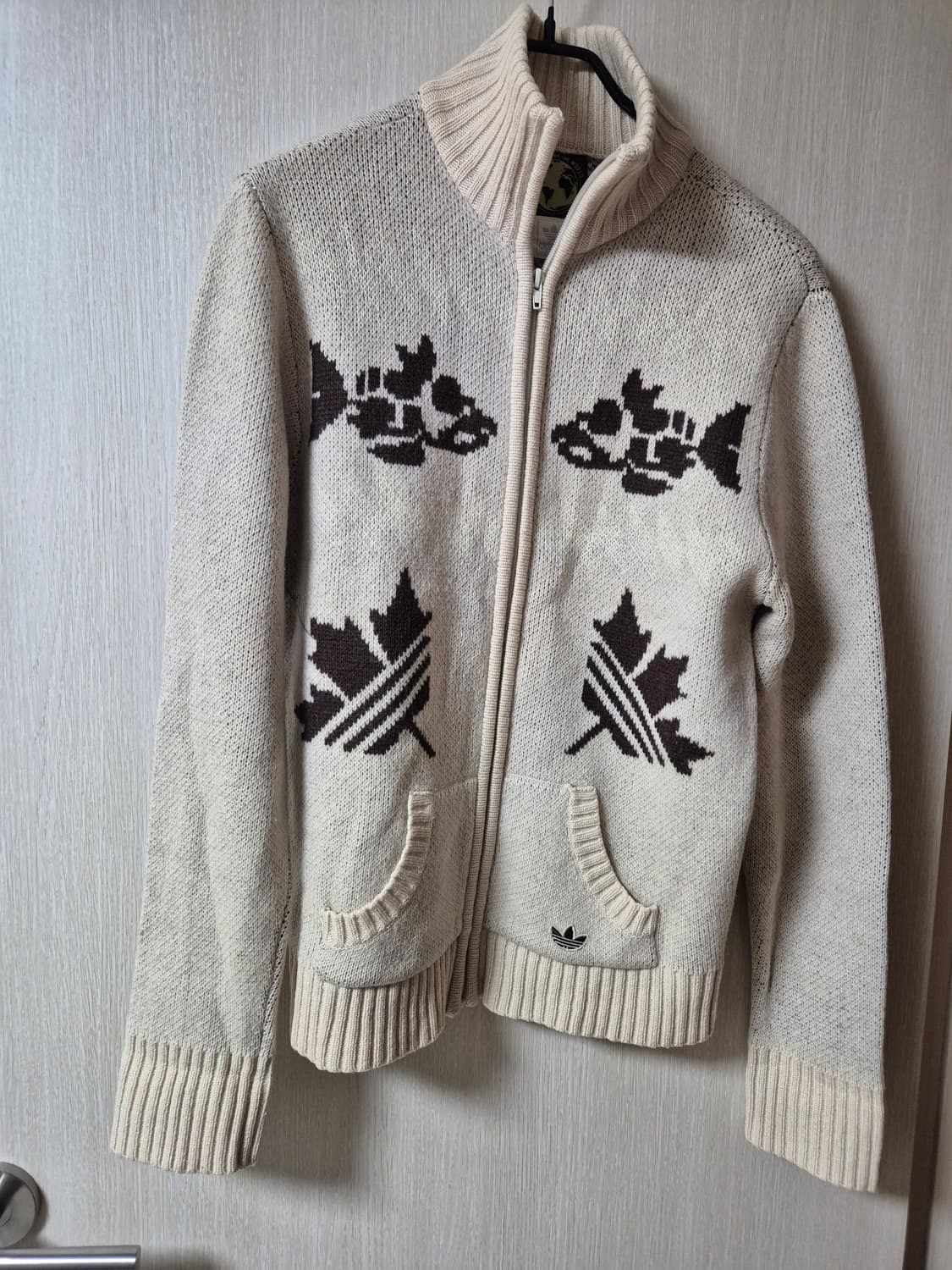 (정품) 아디다스  캐나다 코위찬 니트집업 95 상품이미지4
