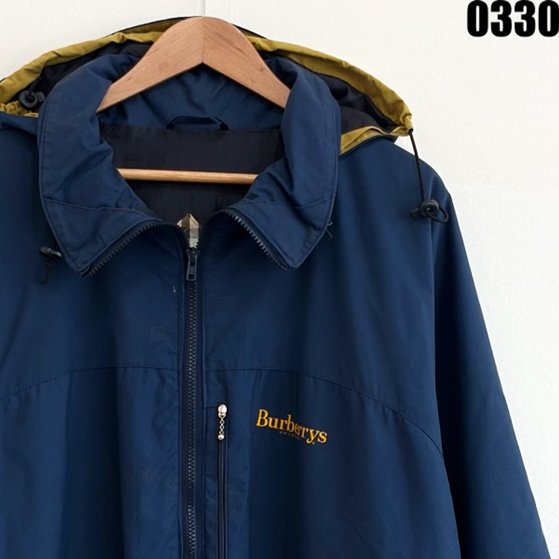 버버리 Burberrys 빈티지 후드 윈드브레이커 자켓 XL 0330 상품이미지2