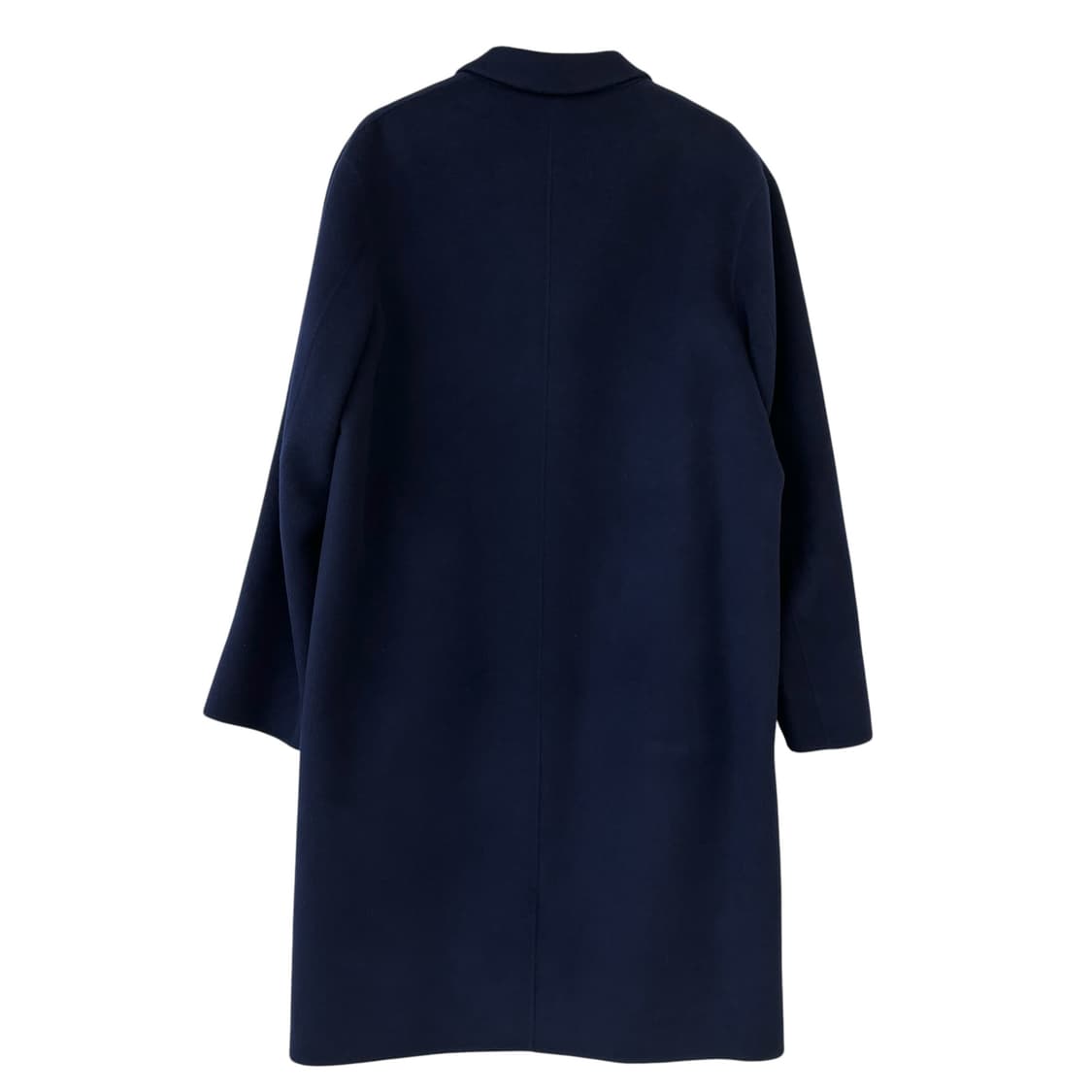 마마가리 울 캐시미어 세미 오버 코트 네이비 상품이미지6