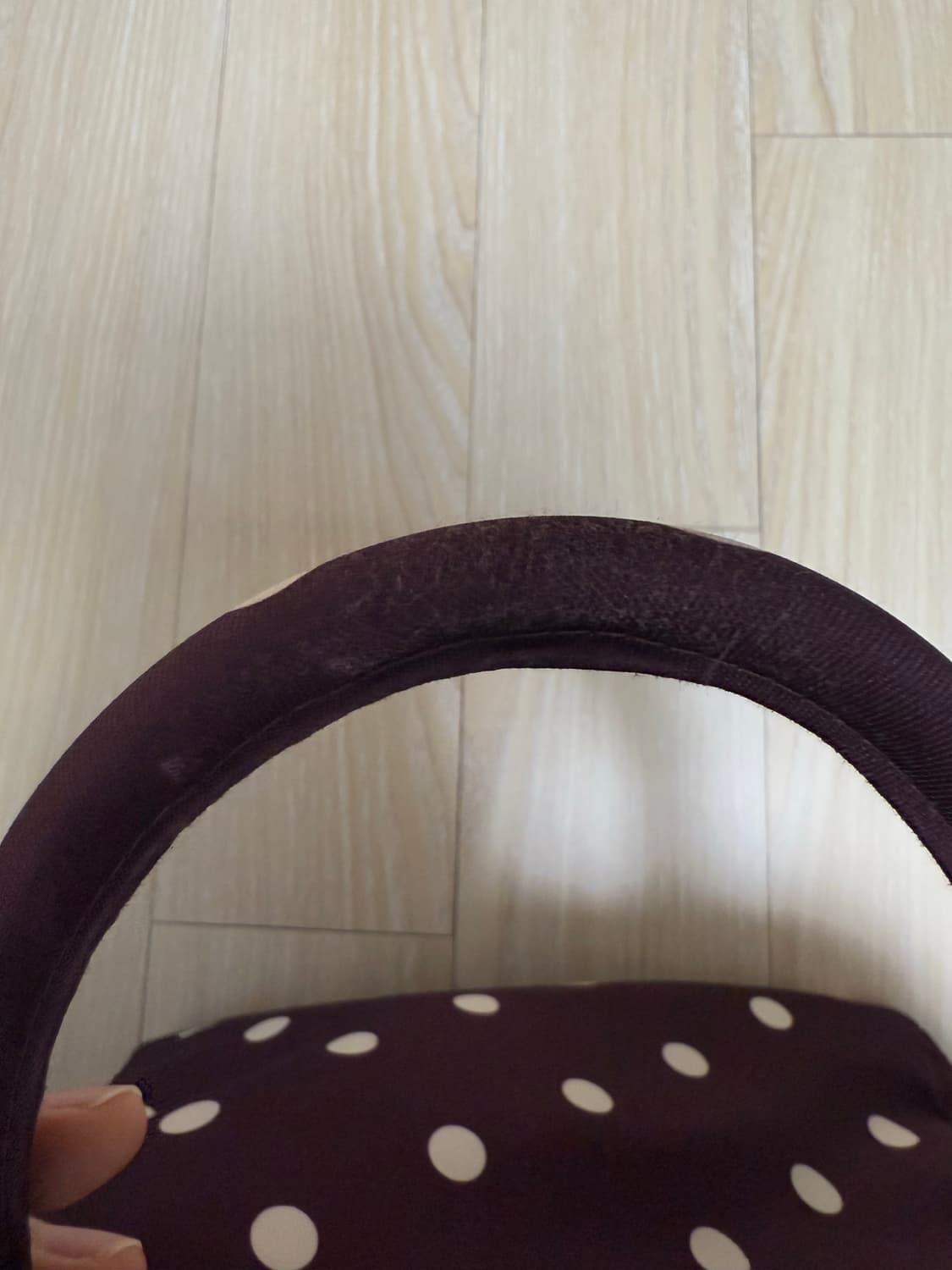 피치바스켓 폴카 도트 백 퍼플 상품이미지5