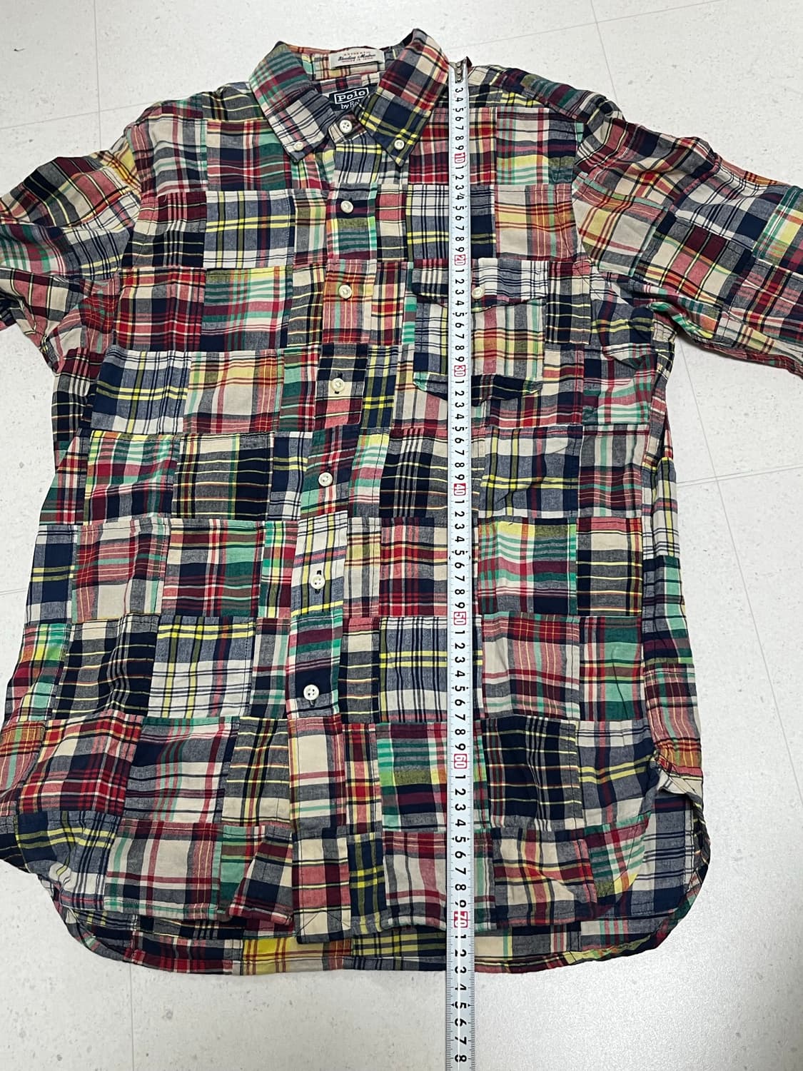 [클래식 S] 폴로 랄프로렌 마드라스 패치워크 버튼다운 셔츠 상품이미지6