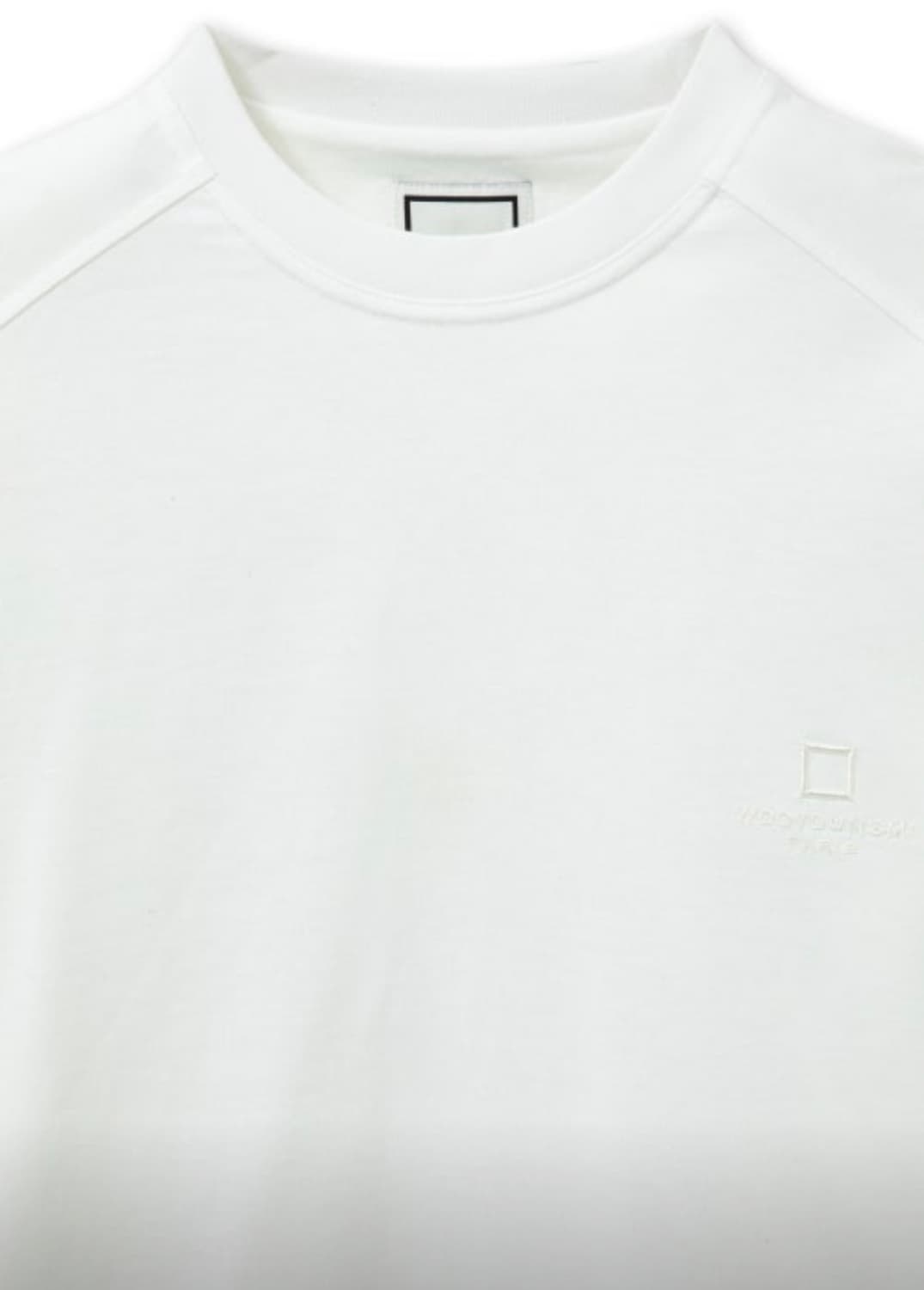 정품 우영미 숄더 컷 롱슬리브 티셔츠 화이트 - 25SS 새제품 상품이미지4