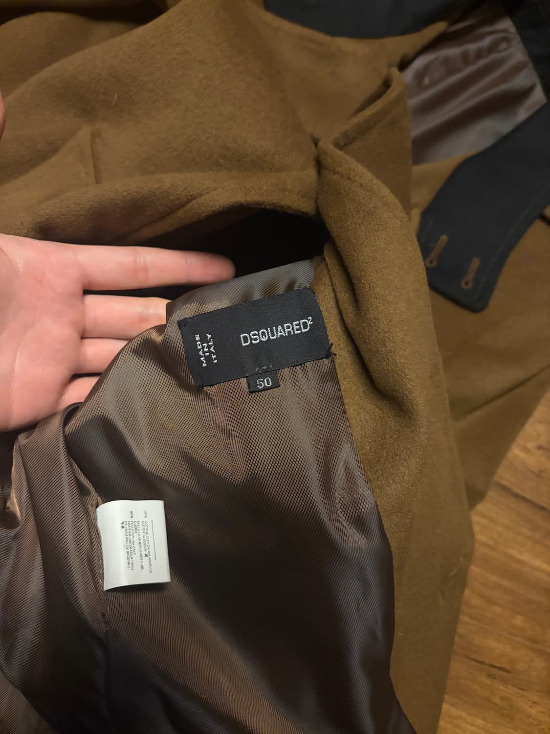 DSQUARED2 CONTRAST COLLAR MID COAT 상품이미지7