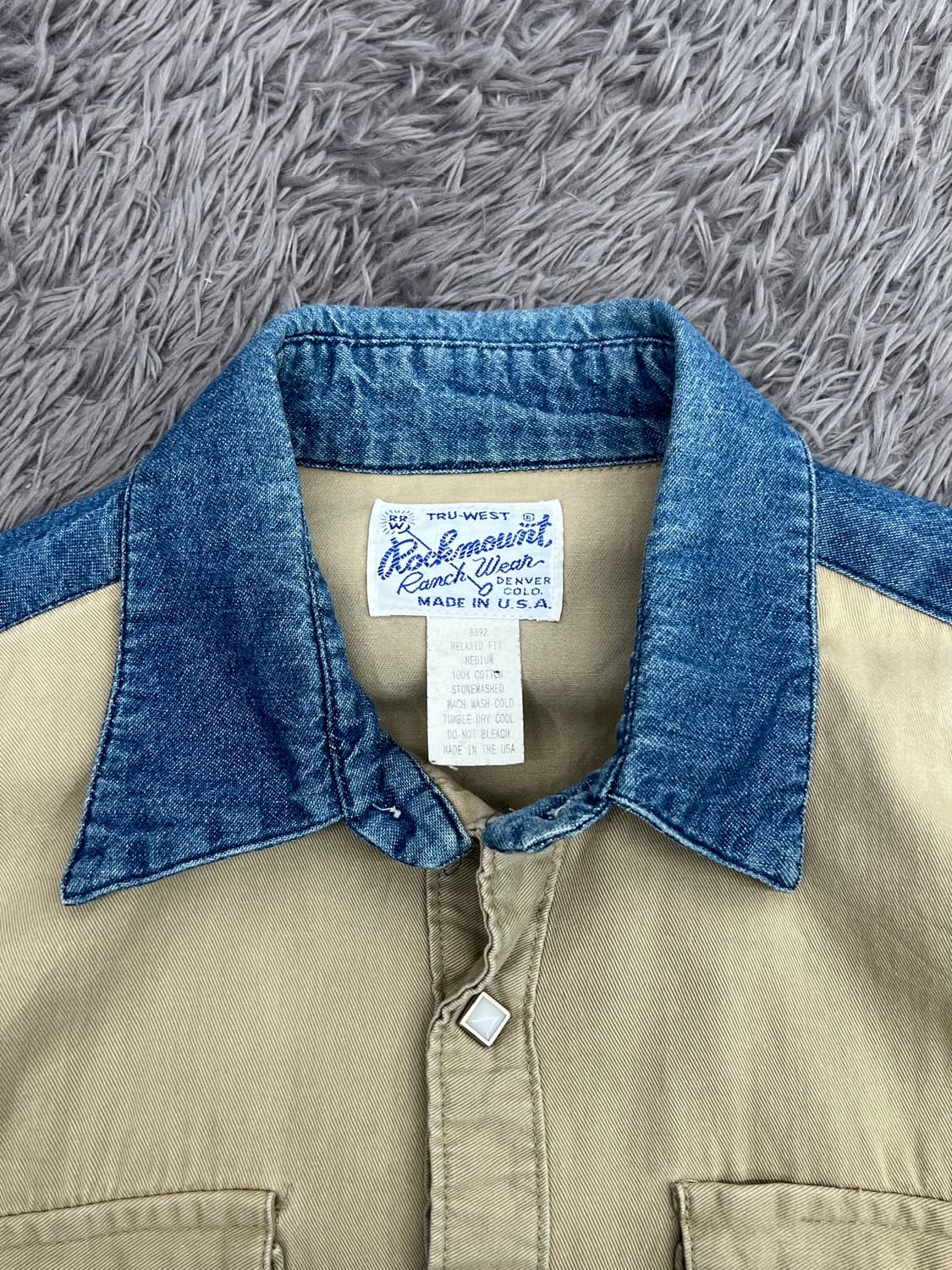 Two-tone western shirts 상품이미지1