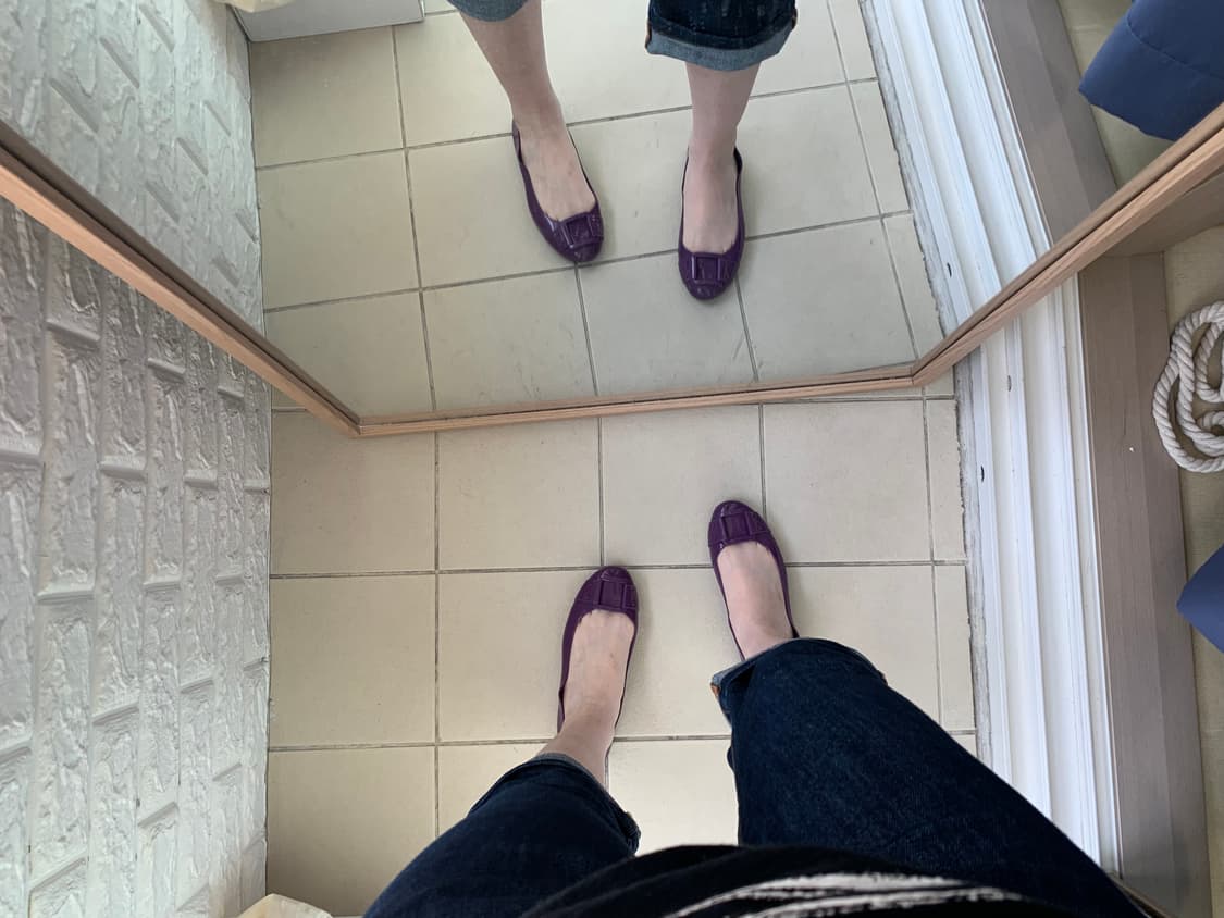 Jimmy choo purple flat jelly shoes 상품이미지9
