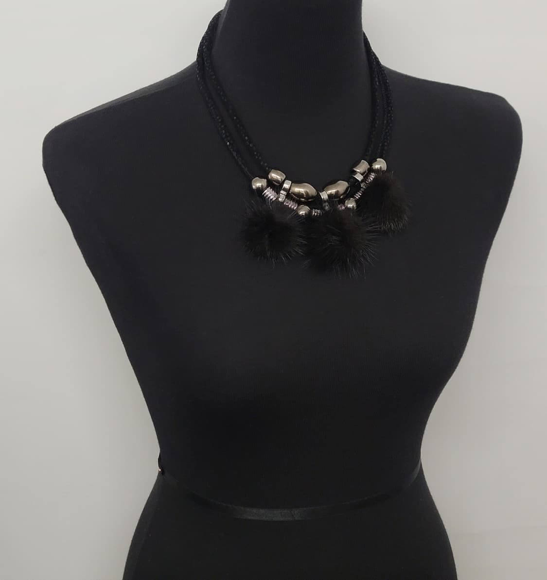 리얼밍크 빈티지목걸이 상품이미지3