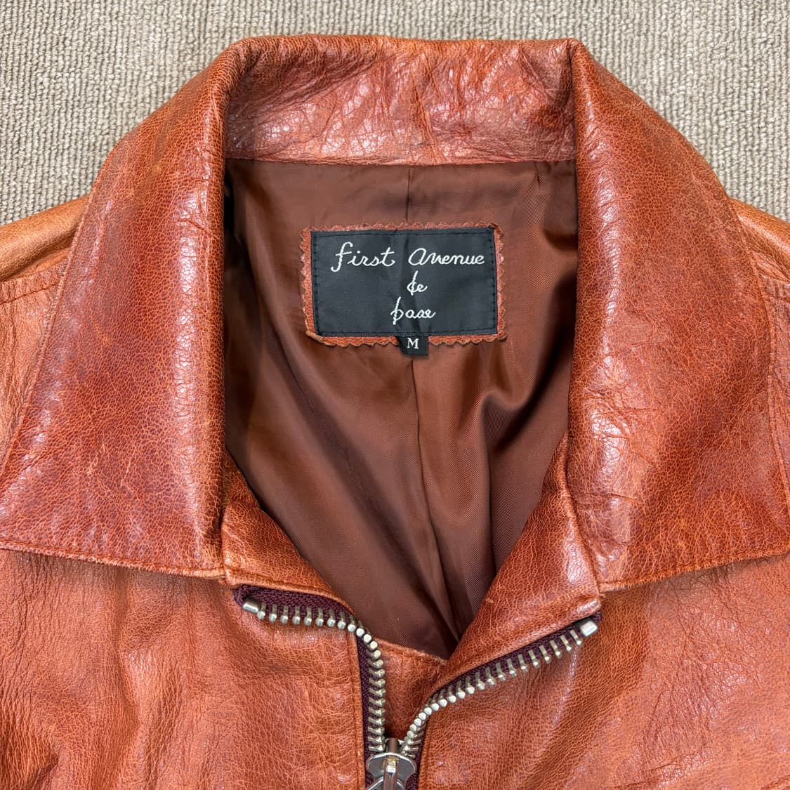 First Avenue de Base  japan 빈티지 레더 자켓  상품이미지2
