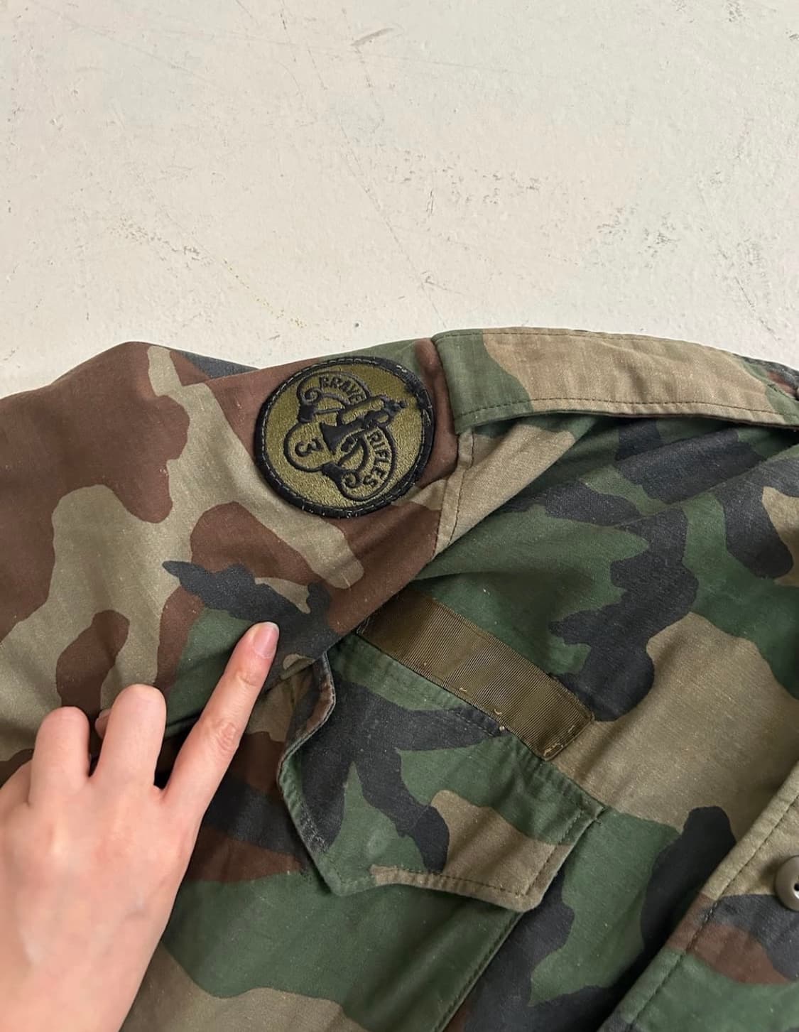 80's U.S Army Woodland Camo M-65 Field 상품이미지3