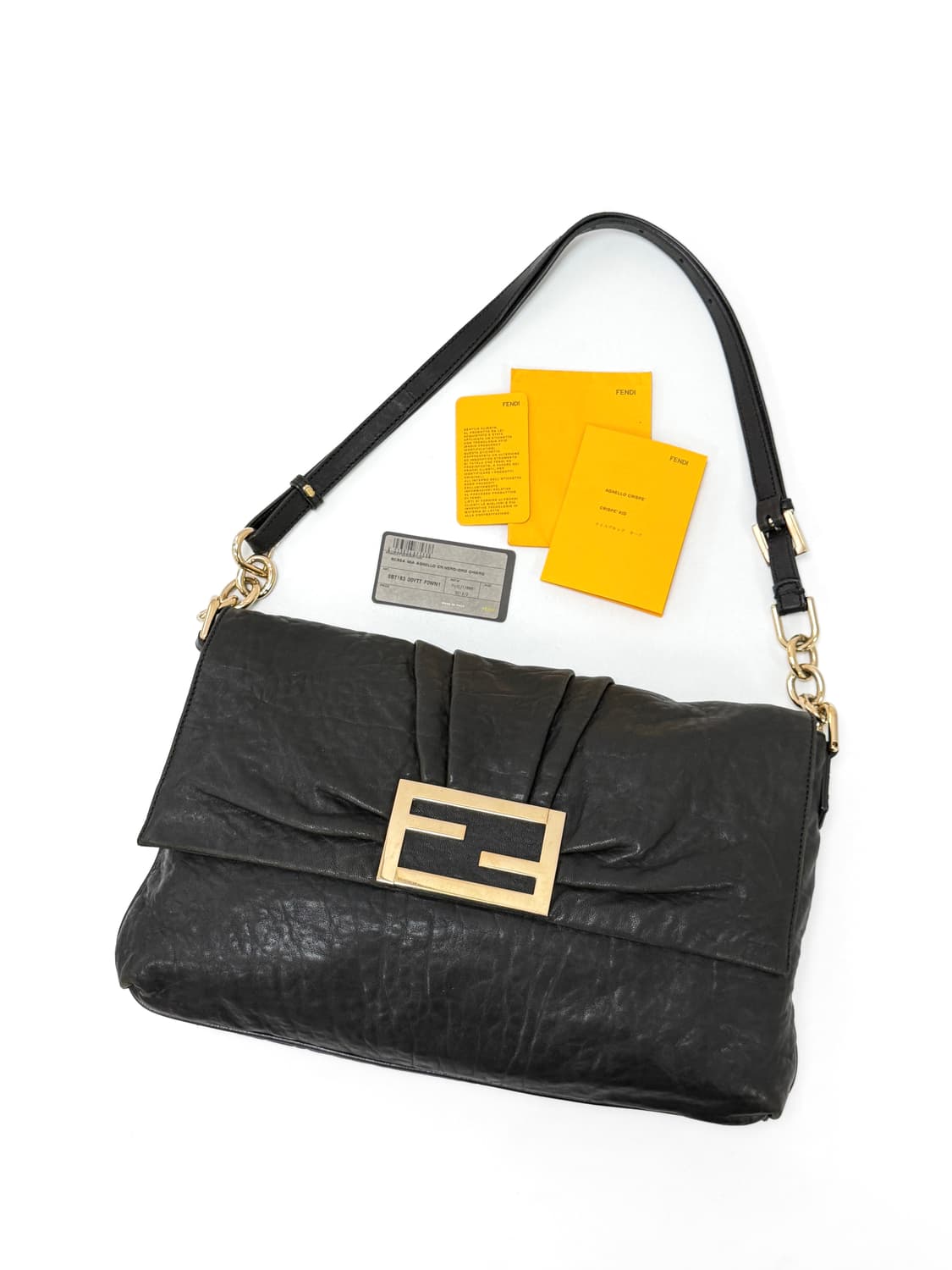 펜디 블랙 레더 미아 숄더 & 크로스백 상품이미지1