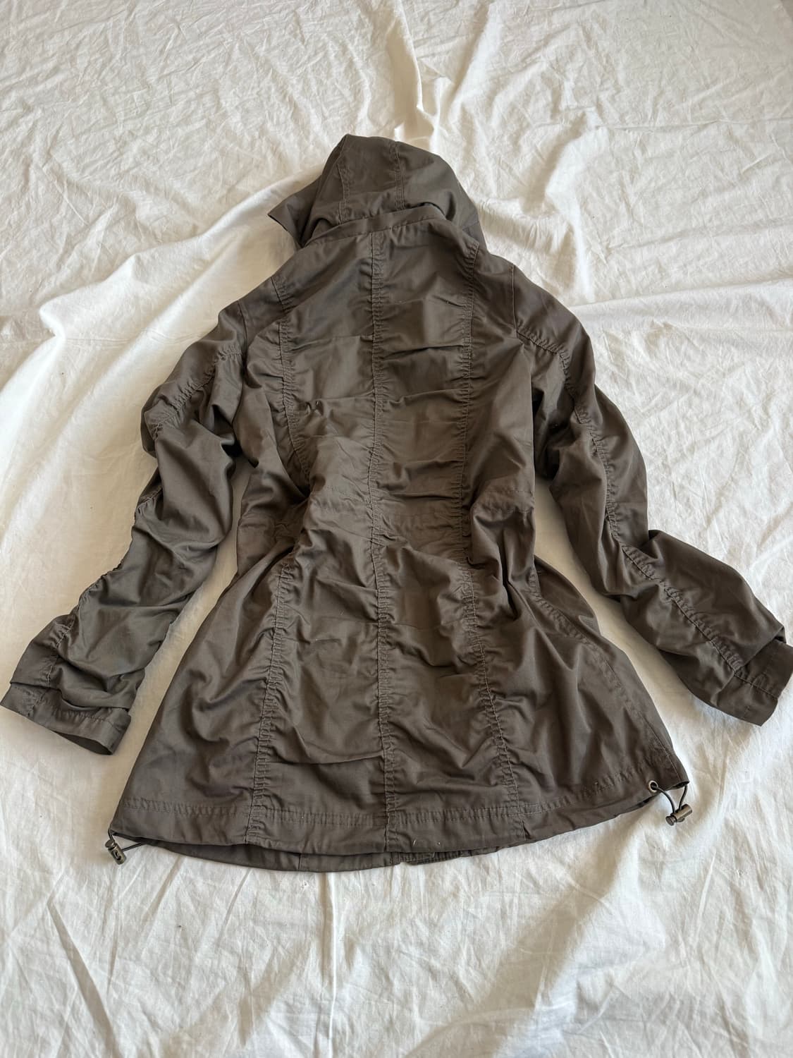 Y2k 카키브라운 셔링 야상 자켓 상품이미지5