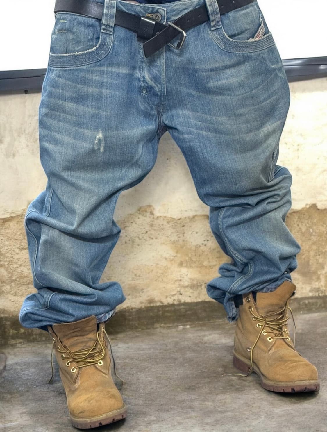 디젤 워크 카펜터 포켓 워싱 데님 팬츠 상품이미지1