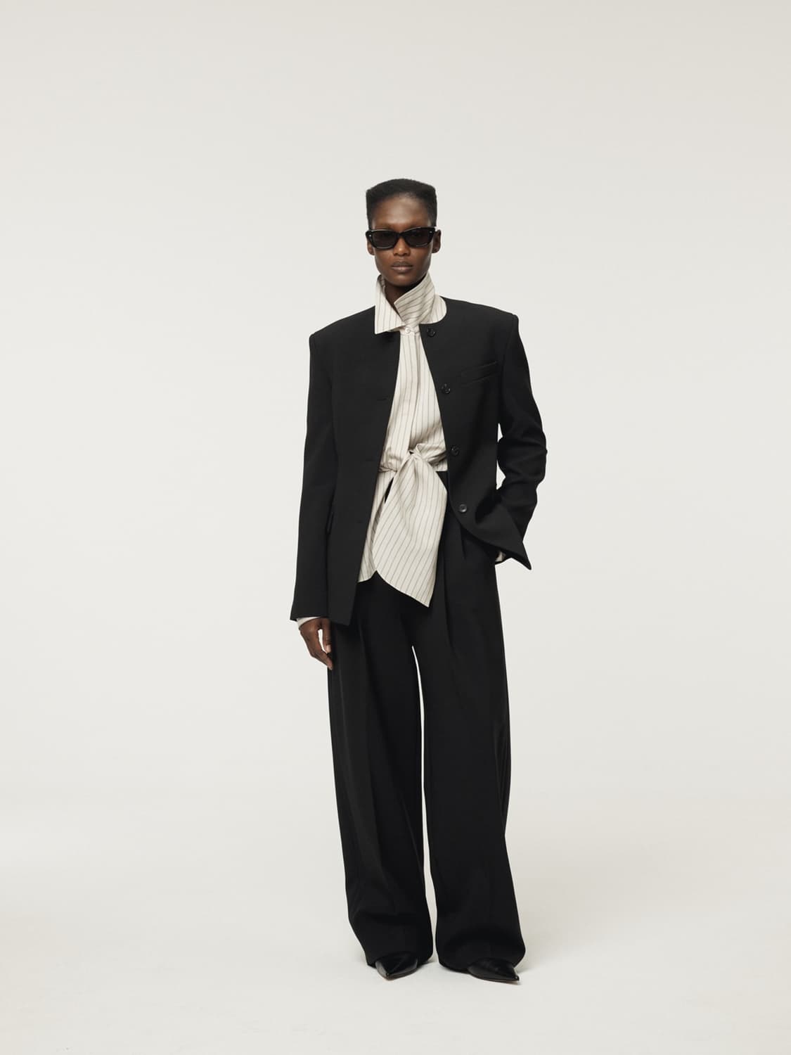 렉토 RECTO 카라리스 싱글 자켓 블랙 상품이미지3