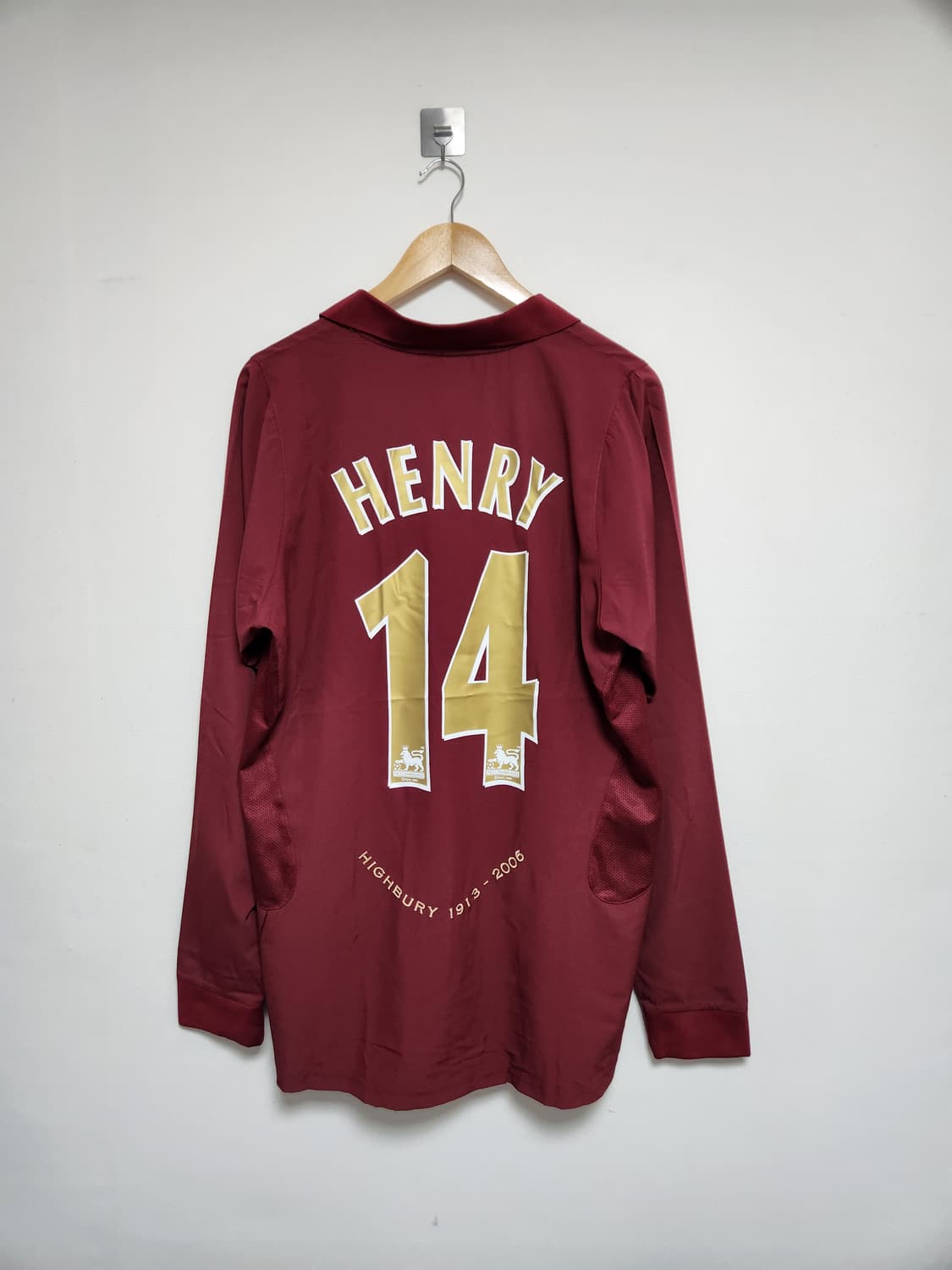 아스날Arsenal 앙리 마킹 05-06 홈 축구 유니폼 XL 상품이미지1