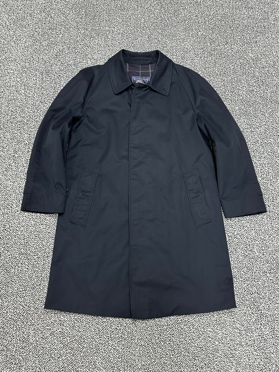 [ 버버리 ] 정품 / 남성95 / 네이비 트렌치 코트 상품이미지1