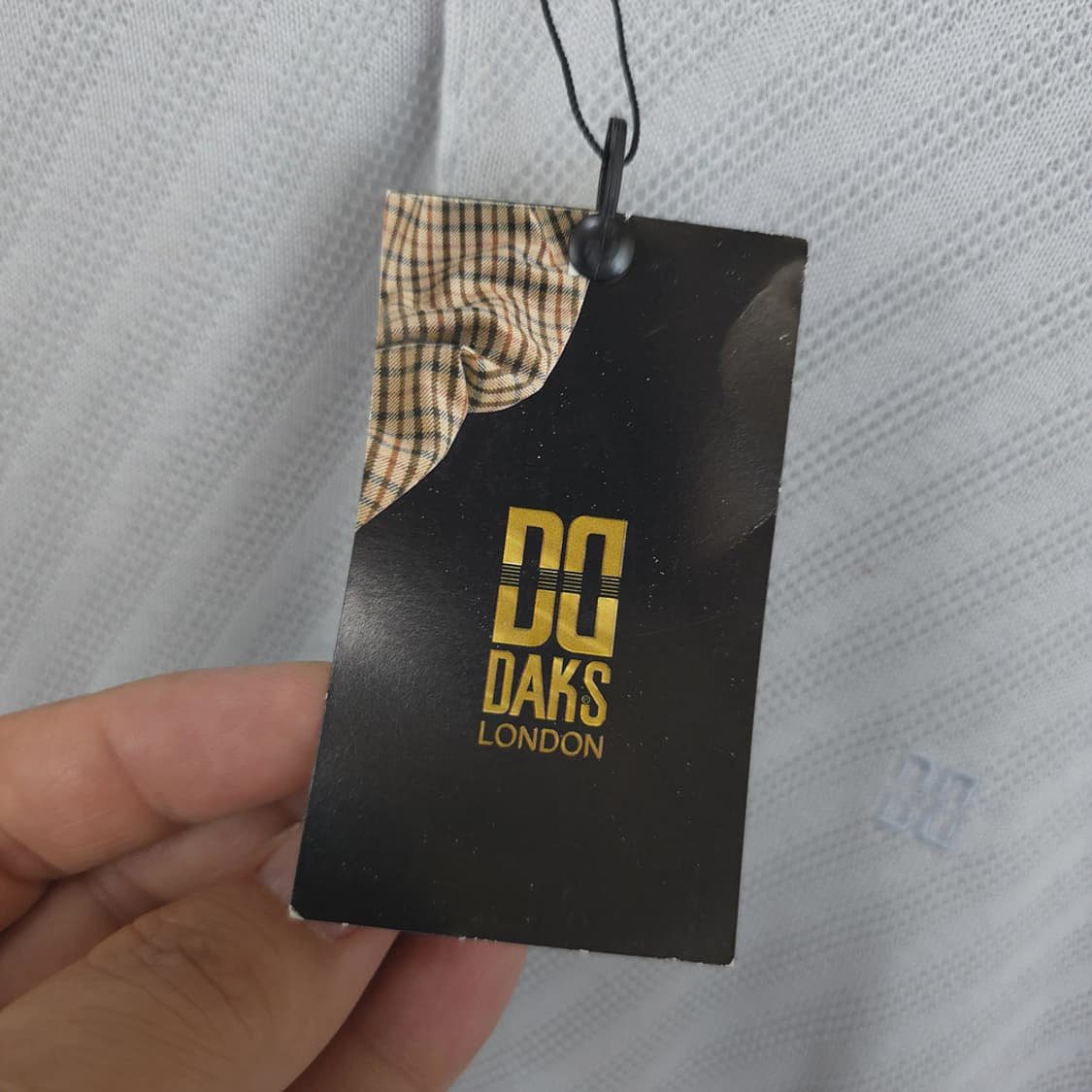 닥스 DAKS 런던 혼방 니트 카라 반팔티 100 상품이미지7