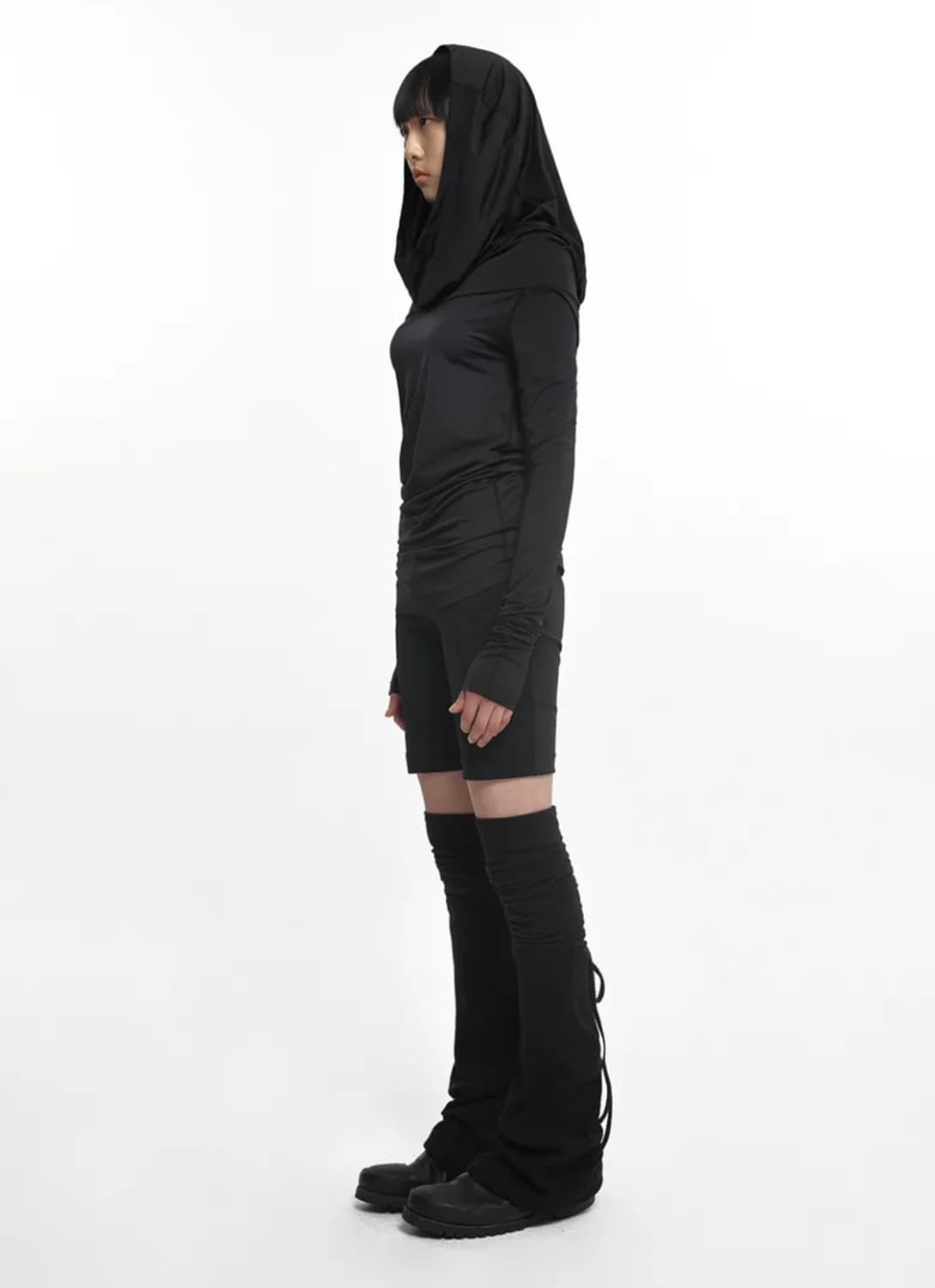 나체 DRAPING LONG SLEEVE BLACK 상품이미지2