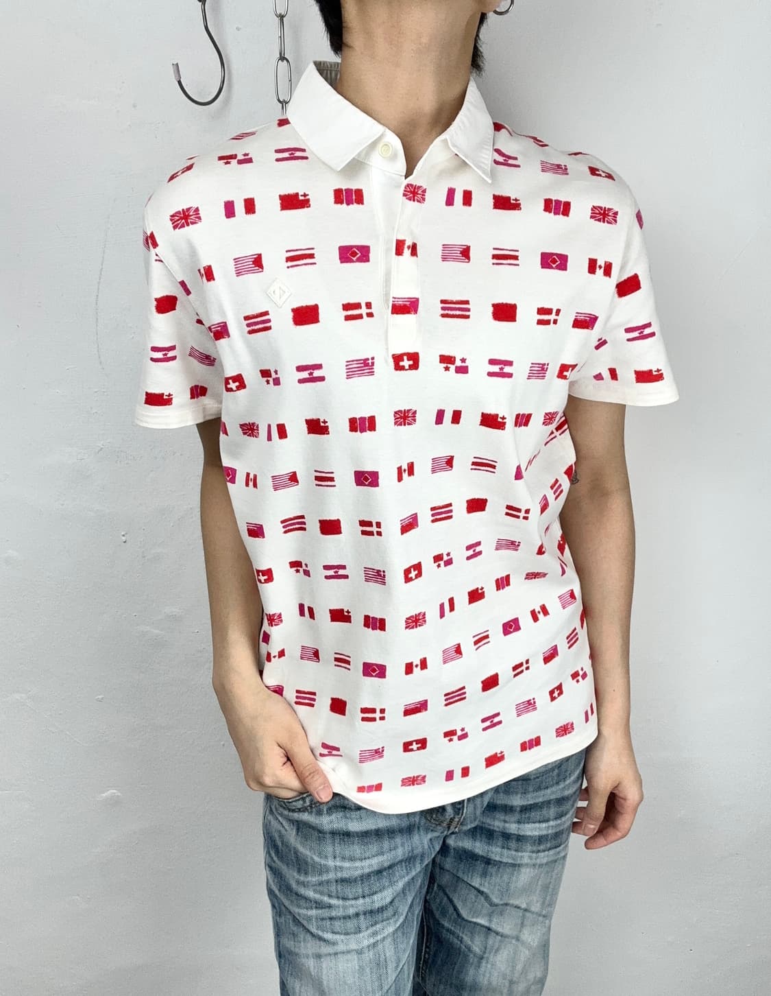 Christian Dior Sports Flag Pattern Polo  상품이미지1
