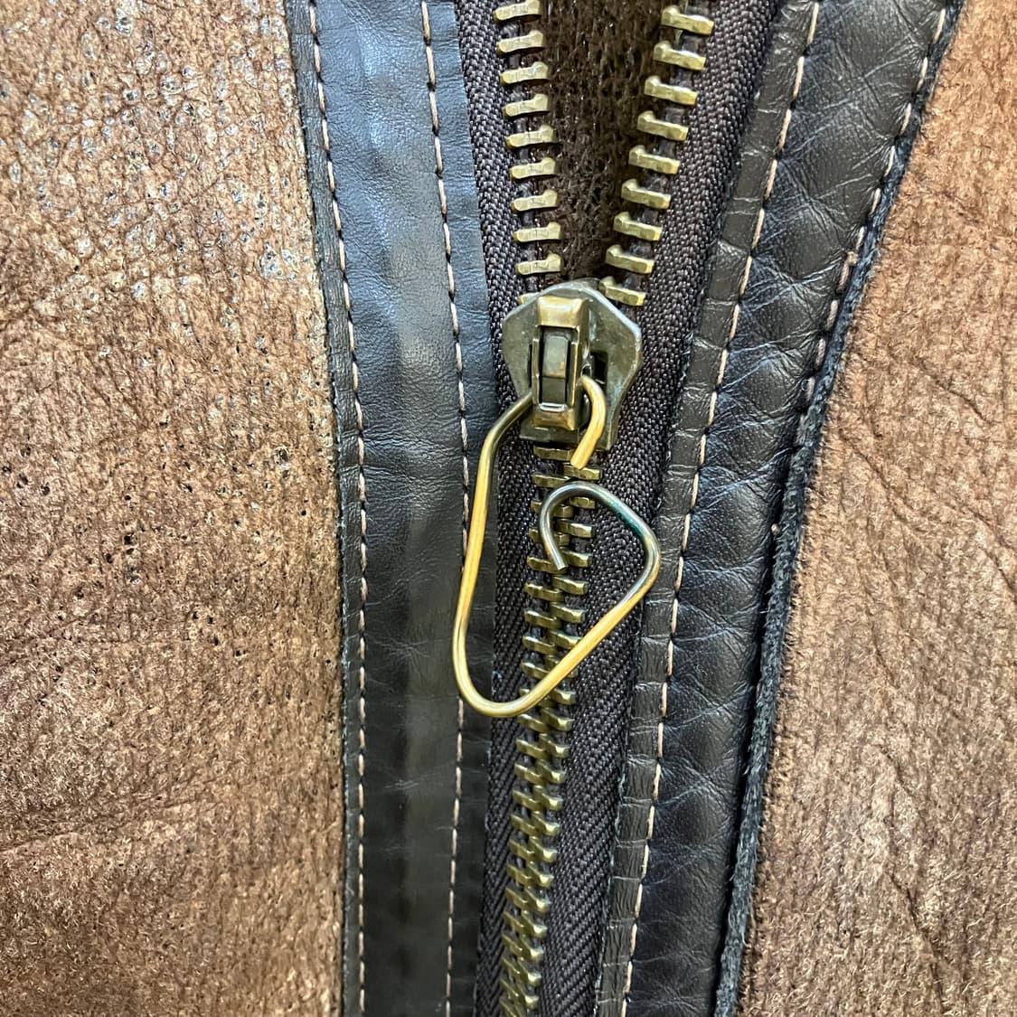 USA Schott bros 쇼트 B-3 브라운 무스탕 자켓 38 상품이미지6