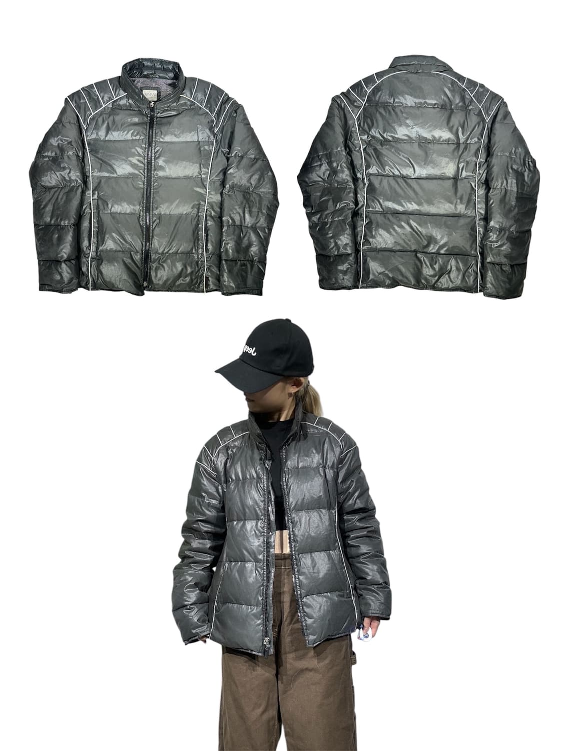 아르마니 그레이 다운 푸퍼 패딩  상품이미지1