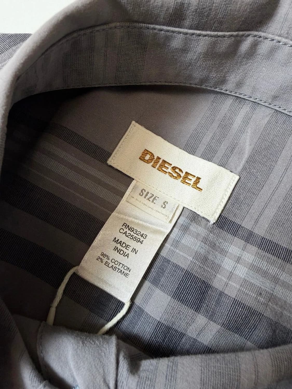 디젤 00's 클래식 체크 반팔 코튼 셔츠 PN9576 상품이미지5