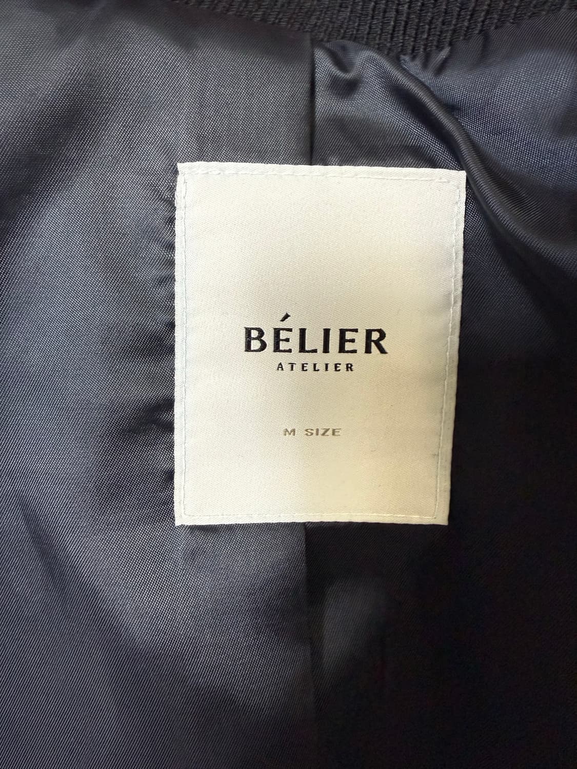 벨리에 다이에그널 블루종 자켓 블랙 M 상품이미지2