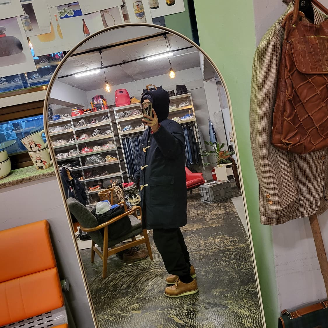 90s 빈폴 덕 다운 패딩 더플 코트 (100) 상품이미지10