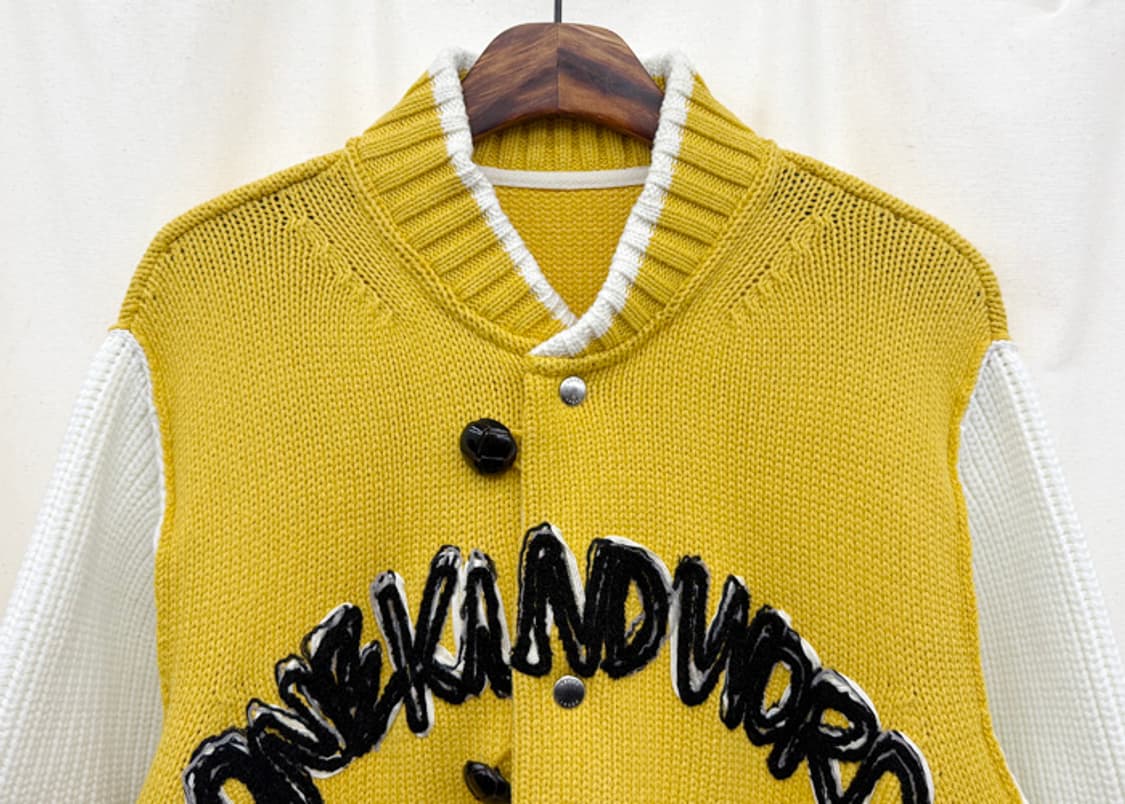 사카이 에릭헤이즈 자수 니트 블루종 상품이미지2