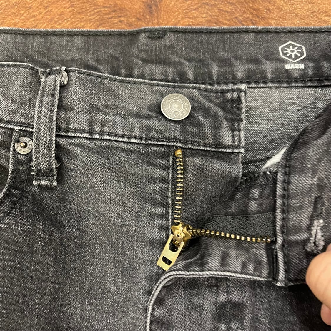 리바이스 502 블랙진 w34L30 상품이미지7