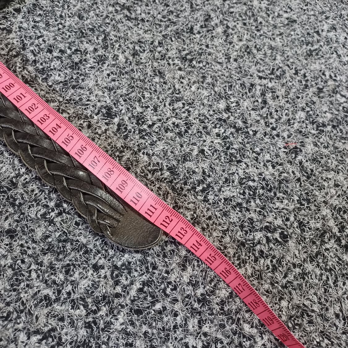 빈티지 가죽 꼬임 벨트 블랙 상품이미지6