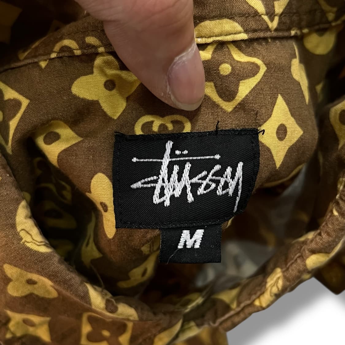  90s stussy 루이비통 모노그램 하프셔츠 y12398 상품이미지7