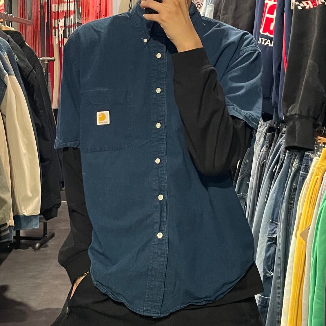 [IM] carhartt 칼하트 진청 반팔셔츠 상품이미지1