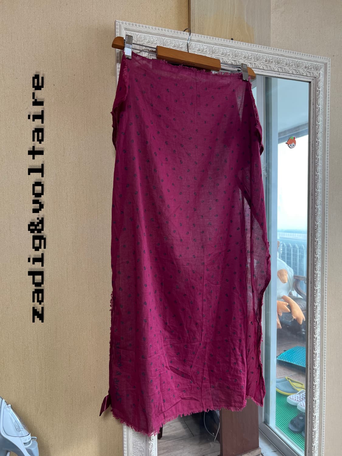 zadig&voltaire skull 스카프 상품이미지1