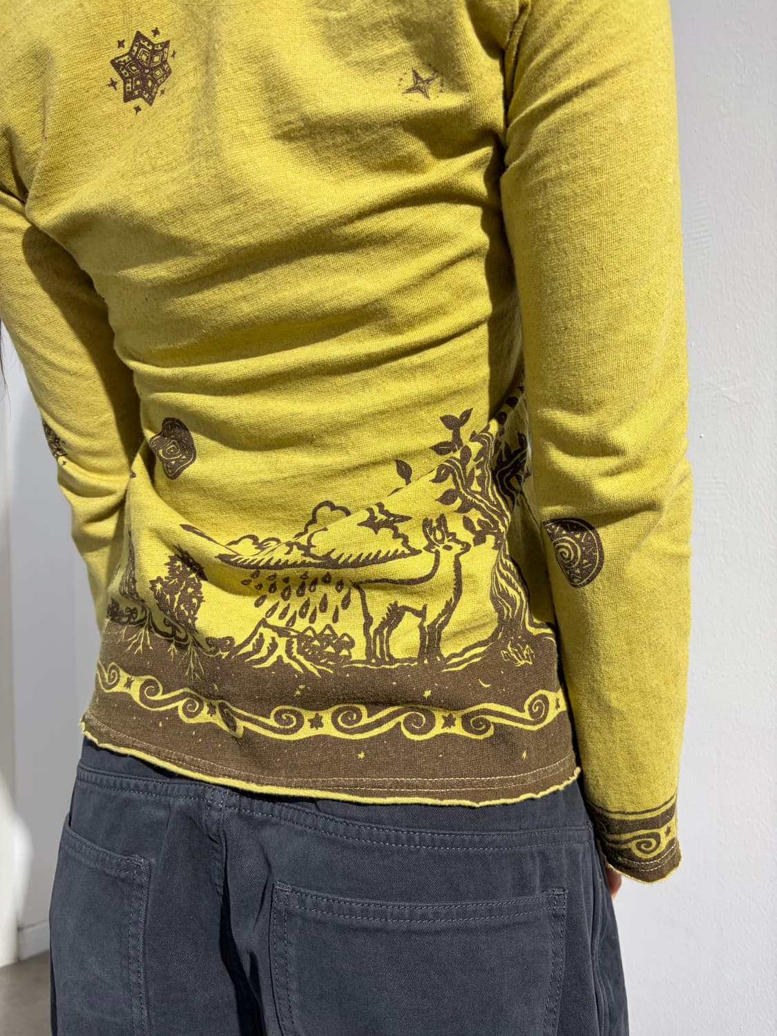 일본빈티지 히피 슬리브 긴팔 티셔츠 상품이미지3