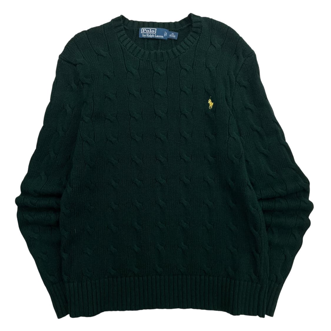 폴로 랄프로렌 레몬포니 딥그린 꽈배기 니트 XS 상품이미지2