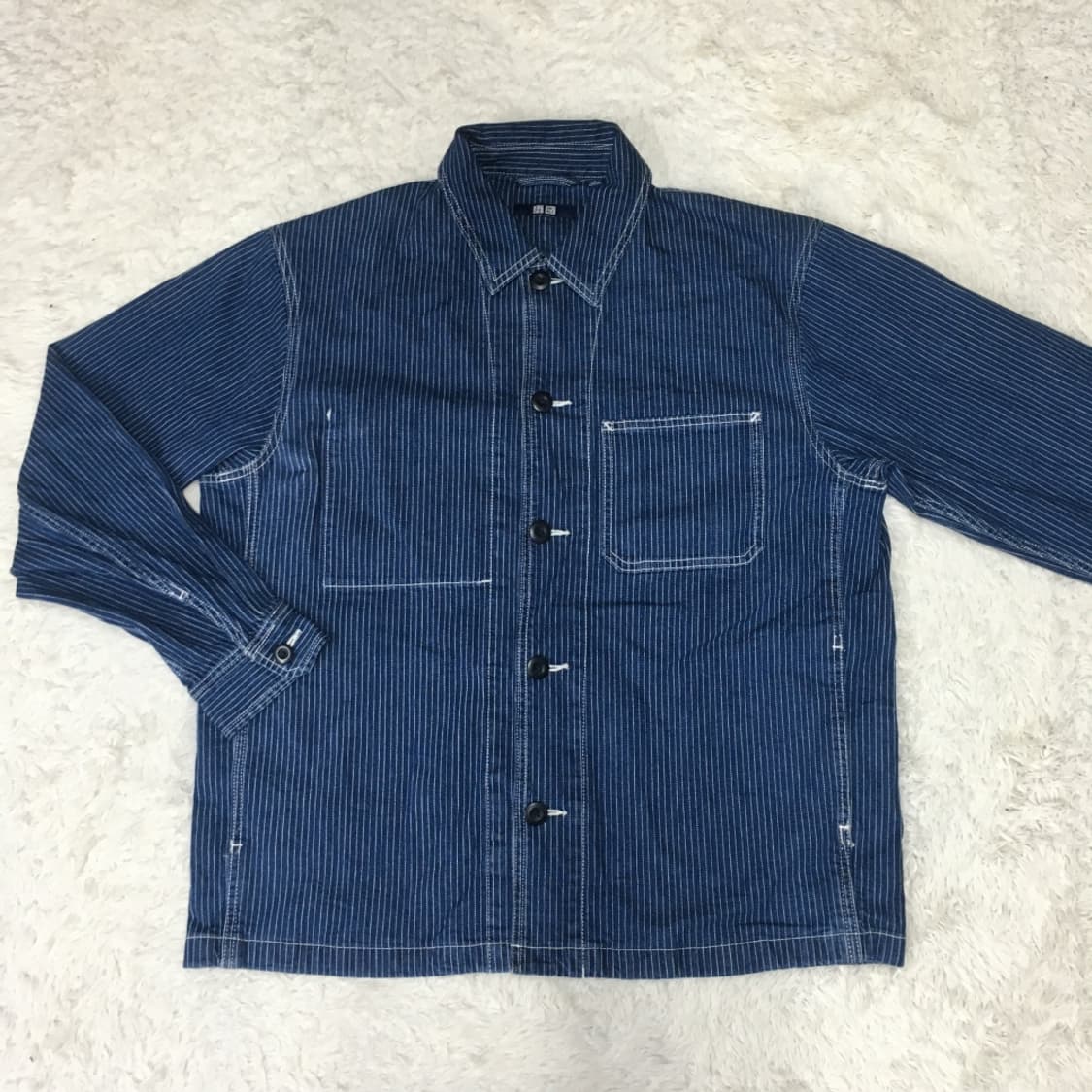 유니클로 히코리 데님 워크자켓 DD15 상품이미지1