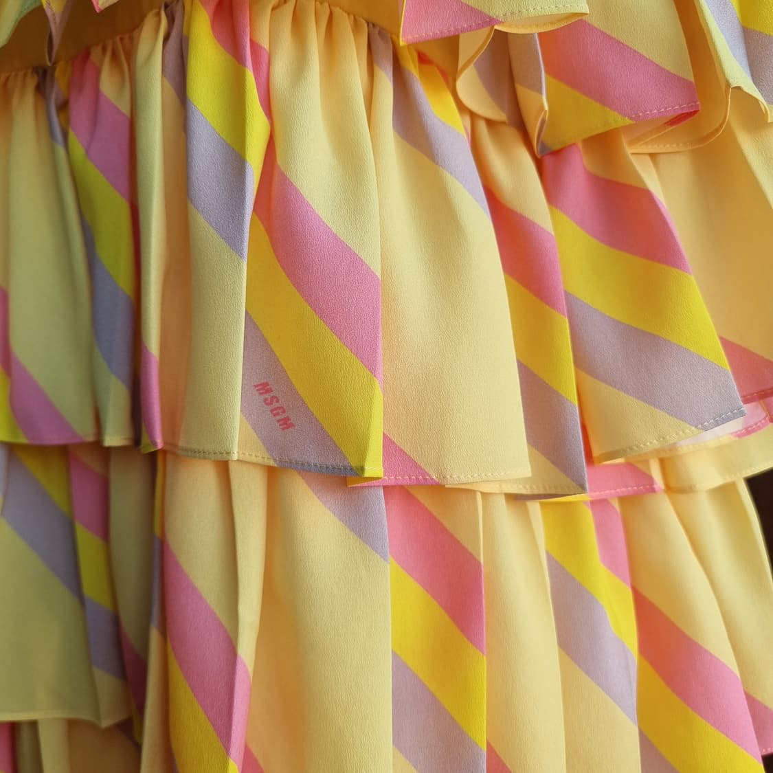 MSGM 멀티컬러 프릴 원피스 (55-날씬66/표기42) 상태최상 상품이미지5