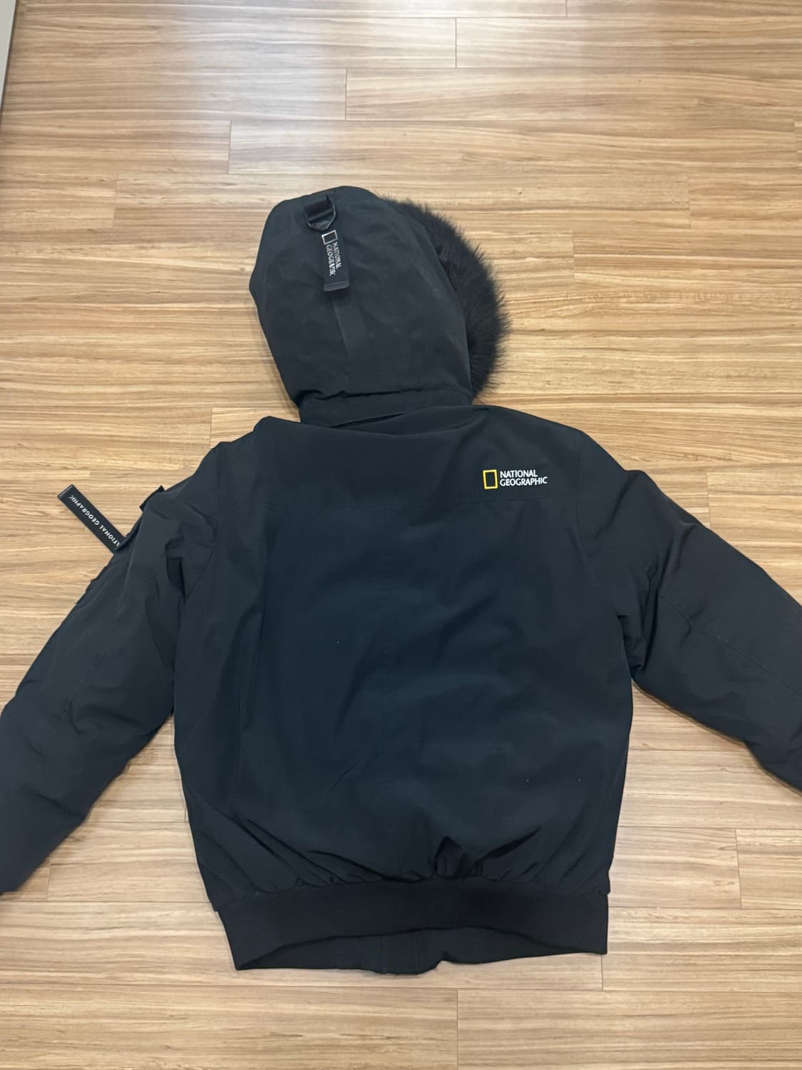 내셔널 지오그래픽 구스다운 숏패딩 블랙 L 상품이미지3