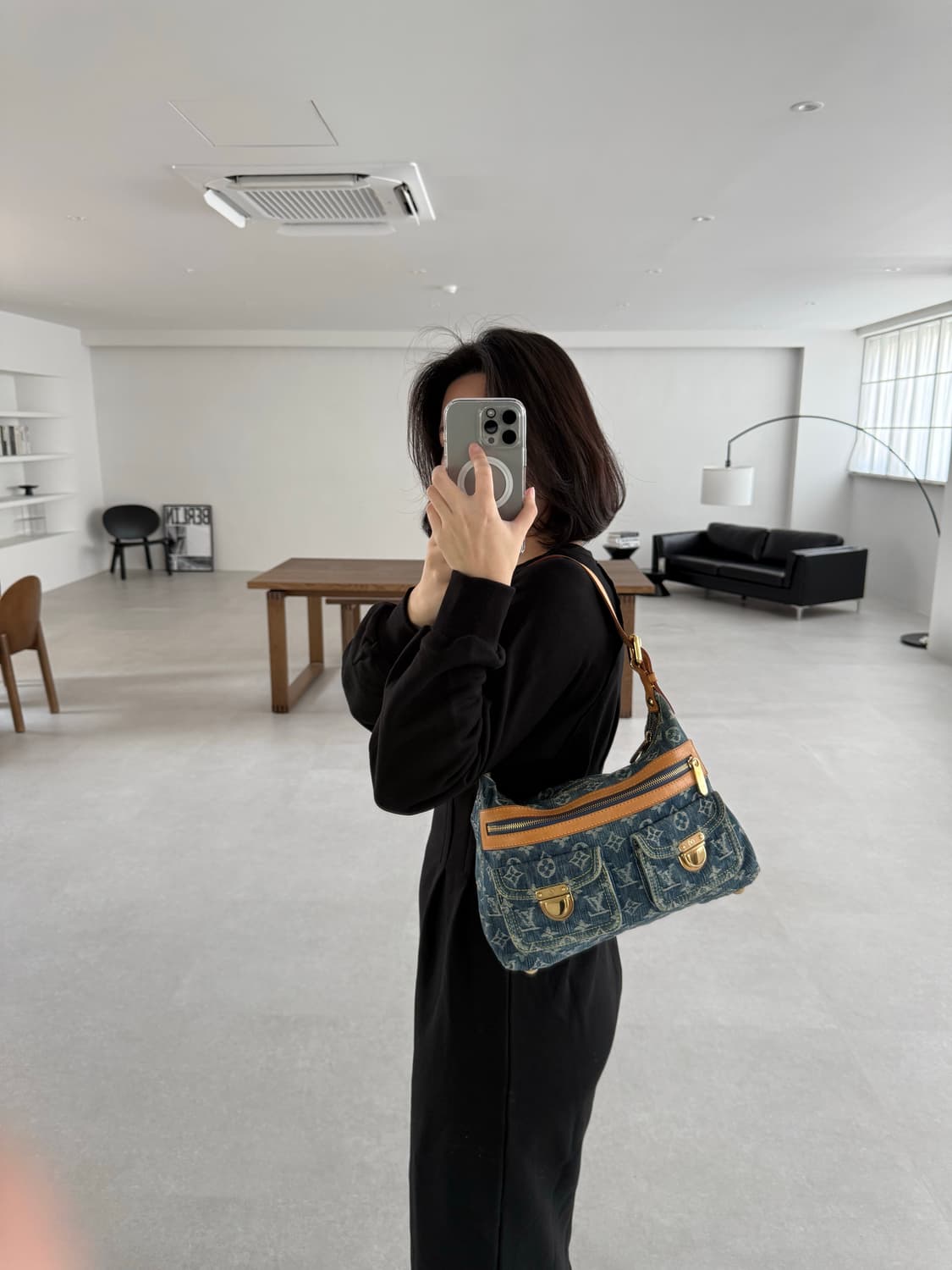 루이비통 데님 배기백 pm (감정서포함) 상품이미지2