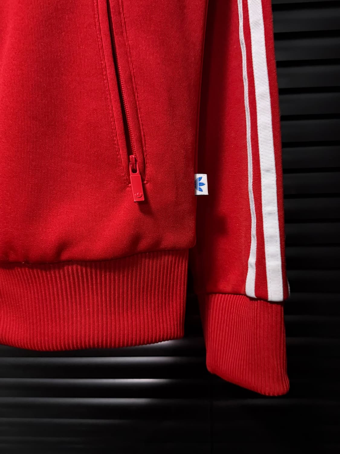 아디다스 후드 후디 져지 저지 트랙탑 집업 레드 빨강 95 M 파이어버드 상품이미지4