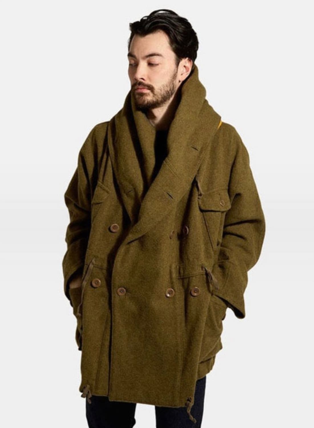 캐피탈 멜톤 울 링코트 상품이미지6