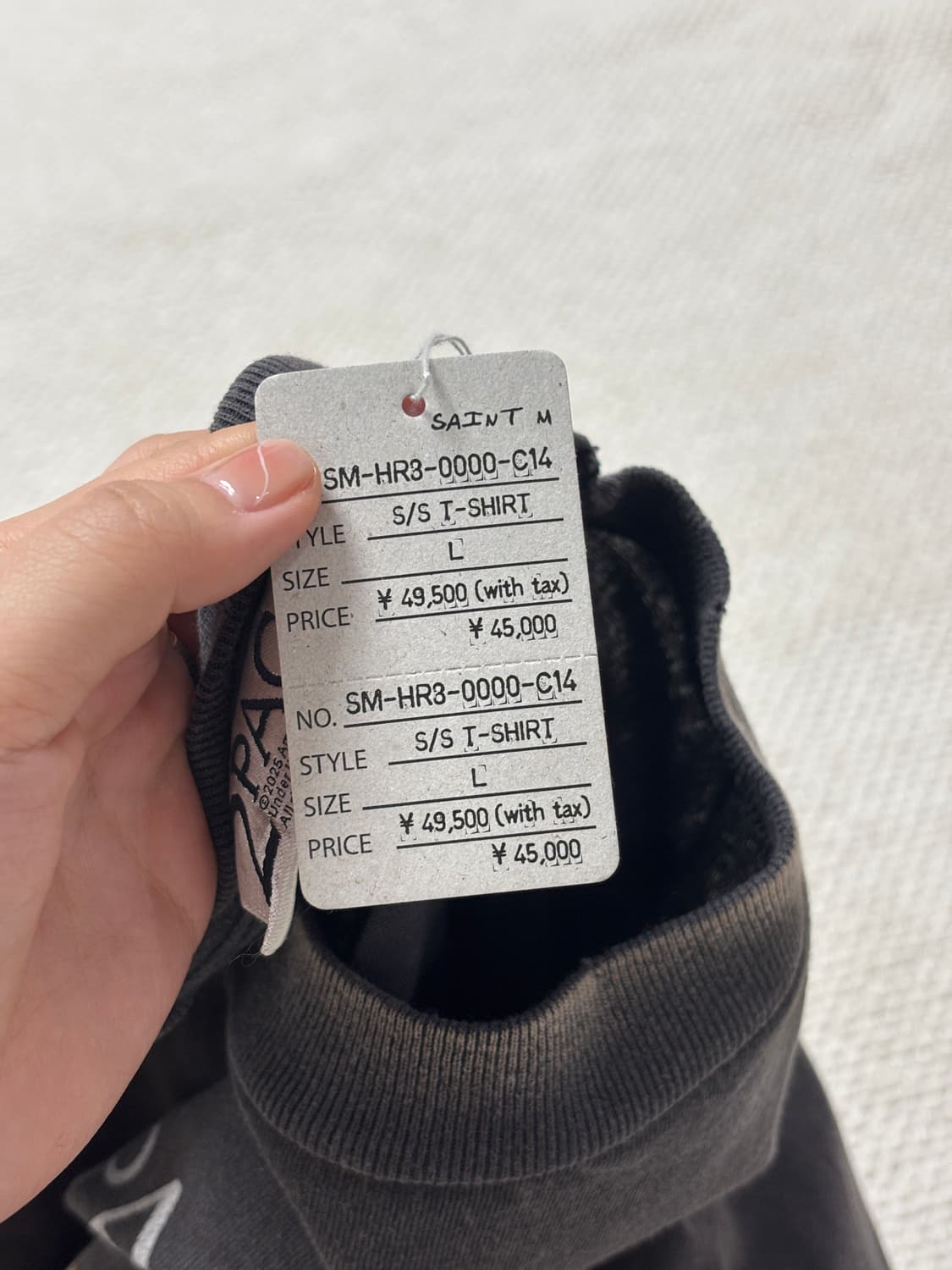 세인트 미카엘 x 투팍 숏슬리브 티셔츠 블랙 - 25SS 상품이미지4