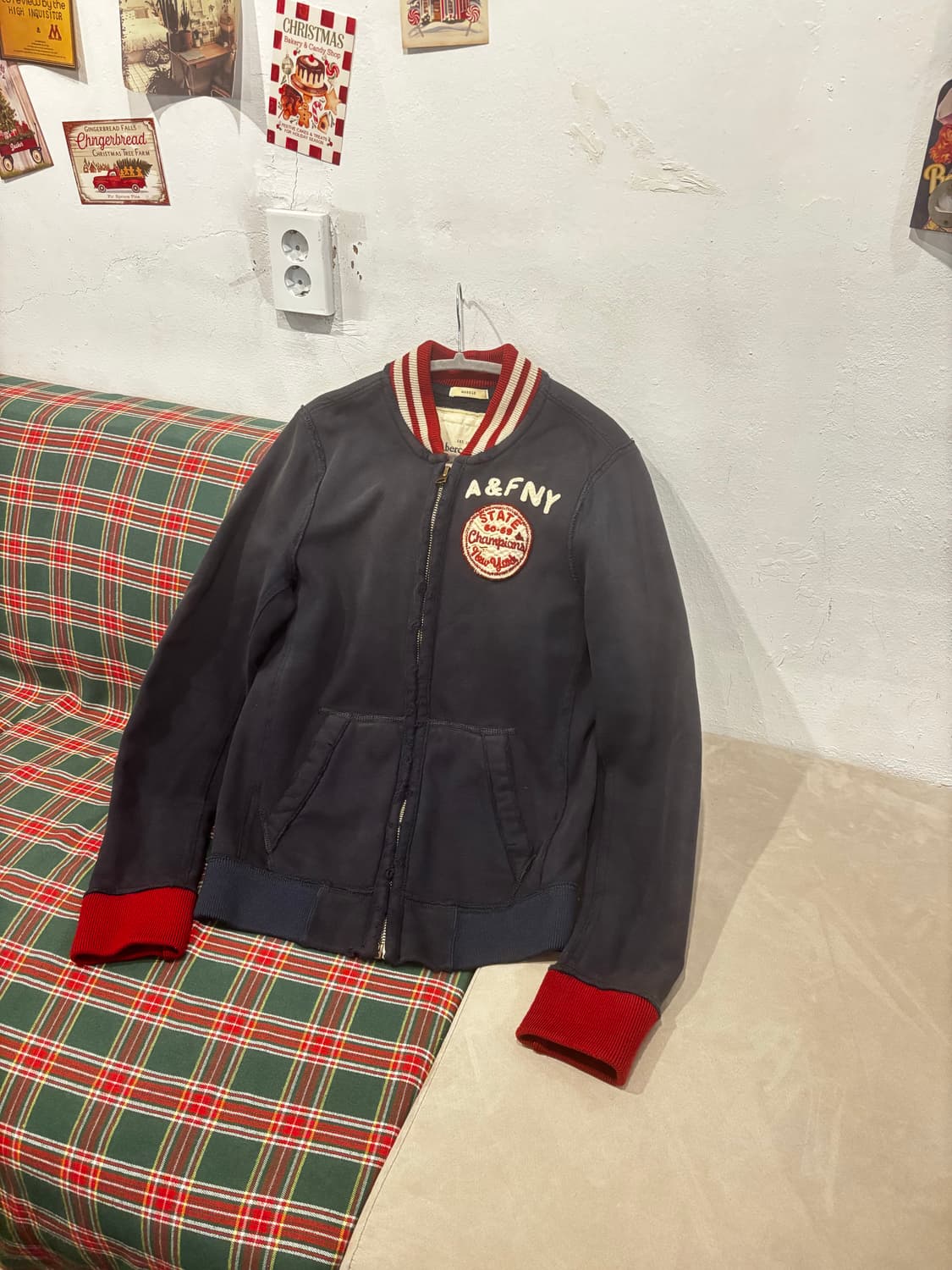 아베크롬비 패치 코튼 집업 자켓 상품이미지4