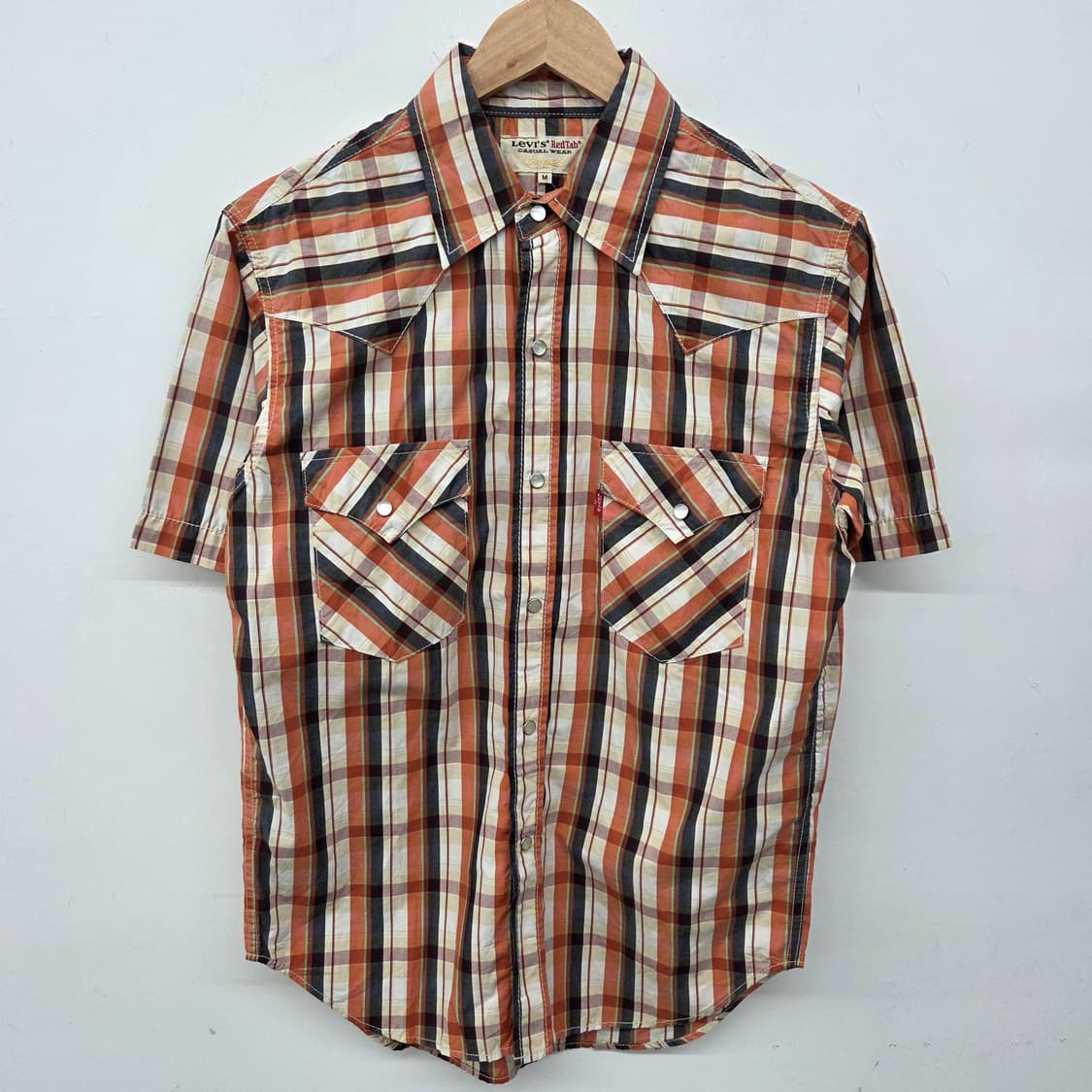 리바이스 체크 반팔 셔츠 남m 상품이미지2