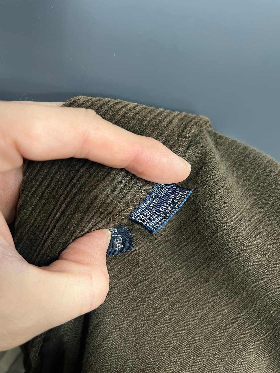 Polo Ralph Lauren 브라운 코듀로이 와이드핏 팬츠 상품이미지5