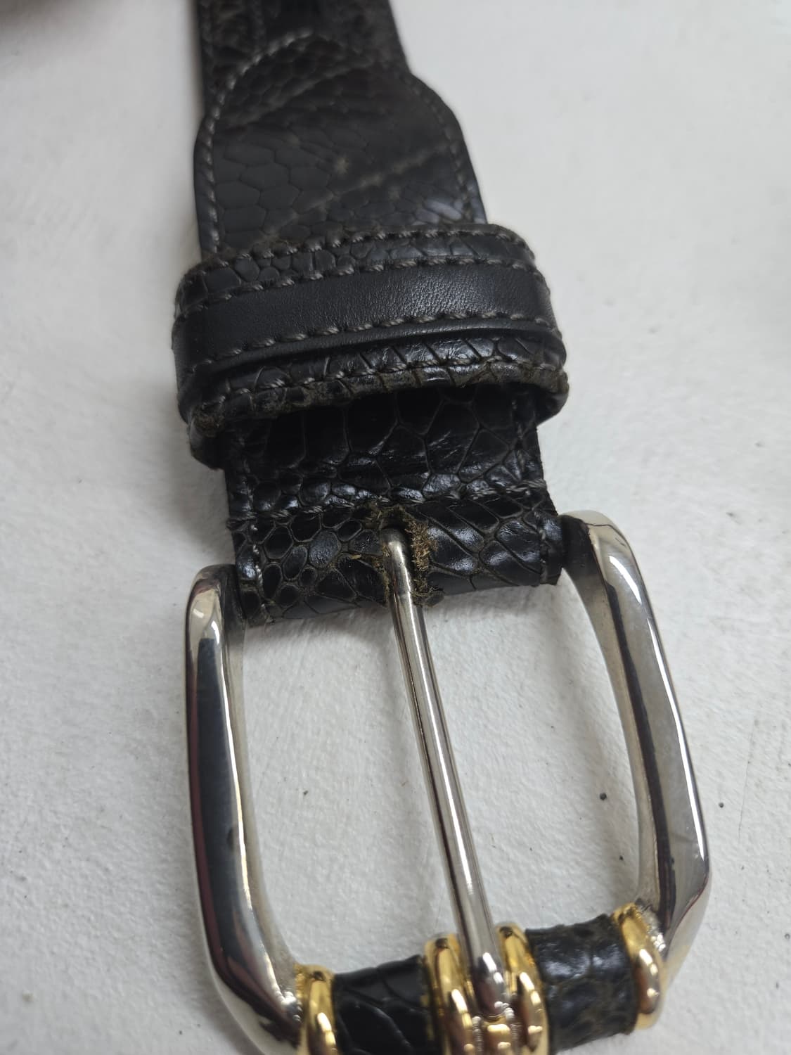 레오나드 블랙 가죽 벨트 상품이미지6