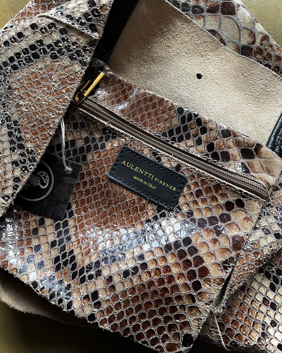 AULENTTI FIRENZE Italian Python Bag  상품이미지8