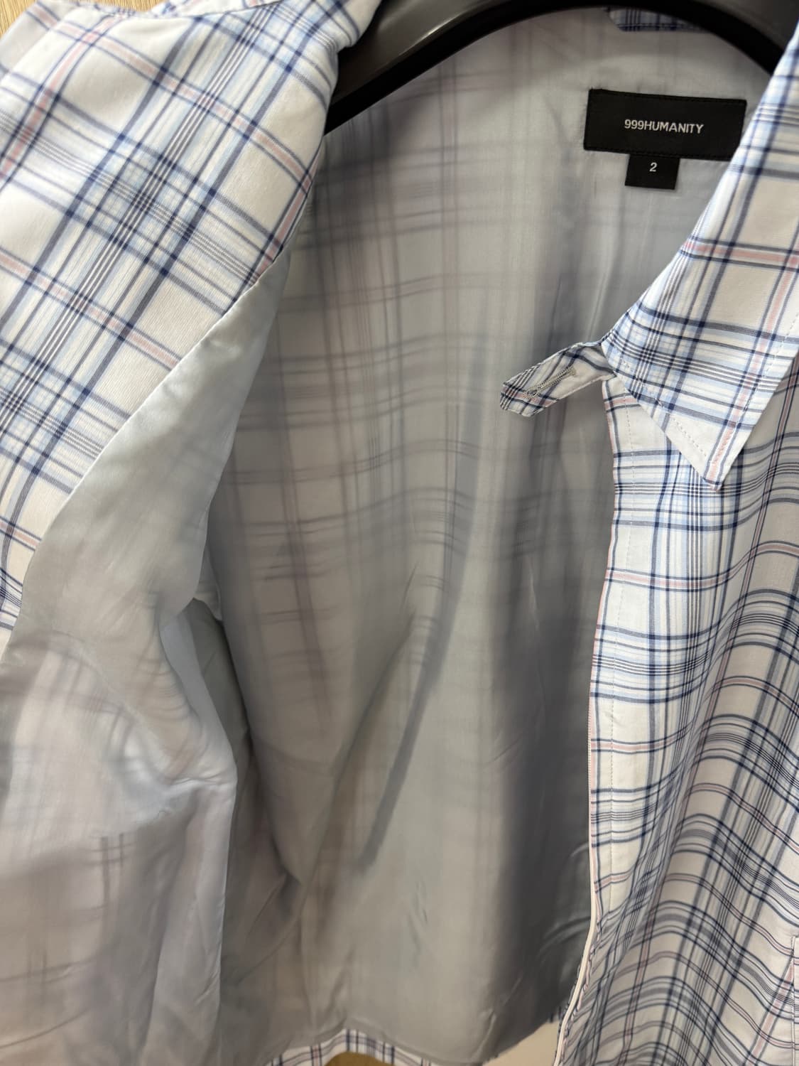 [2] 999휴머니티 체크 셔츠 자켓 셔켓 샘플 상품 상품이미지2