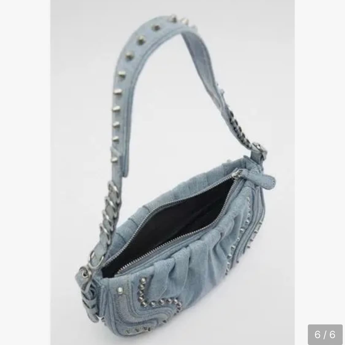 자라 스터드 데님 백 stud denim bag 상품이미지5