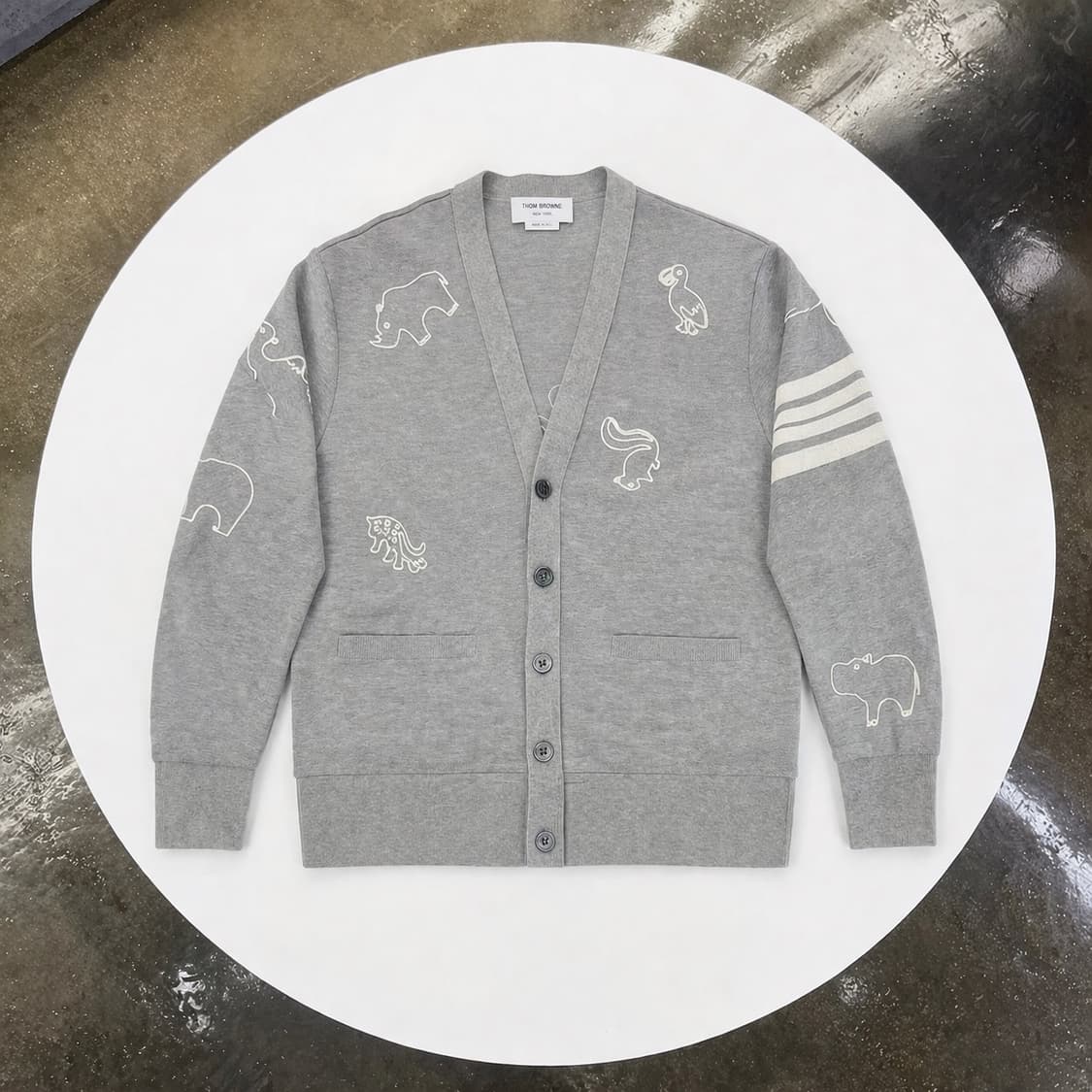톰브라운 4바 애니멀 가디건 [2사이즈] 상품이미지1